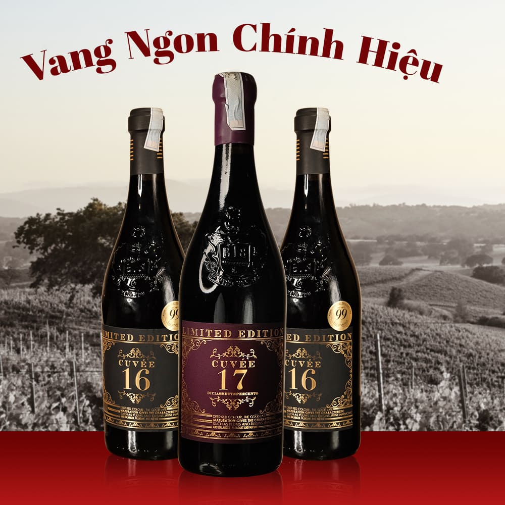 CUVEE 16 & 17 - VANG NGON CHÍNH HIỆU ƯU ĐÃI ĐẶC BIỆT 