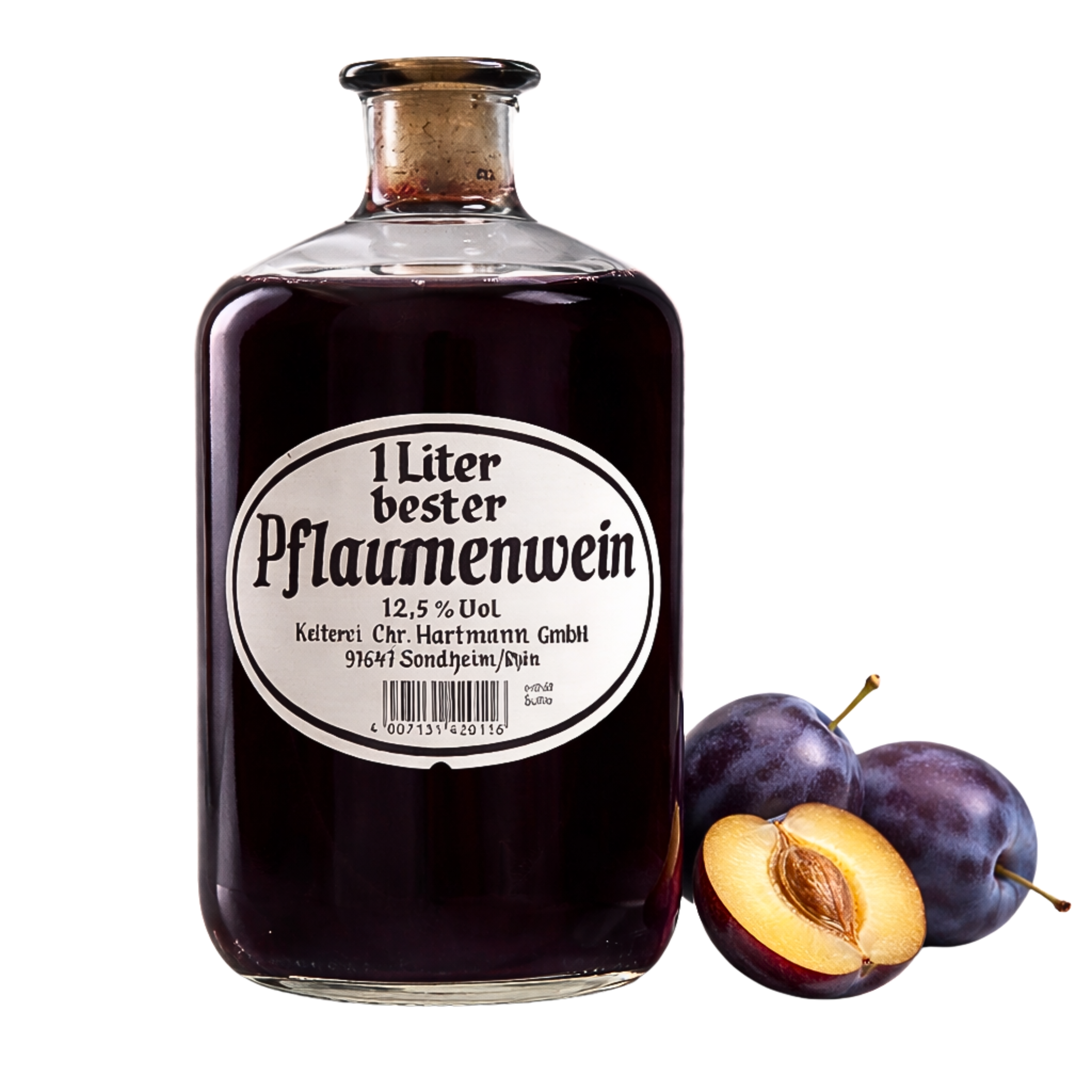 Rượu vang Pflaumenwein 12.5%/1000ml (Vang mận)